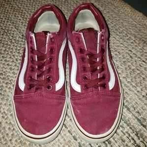 Burgundy Vans